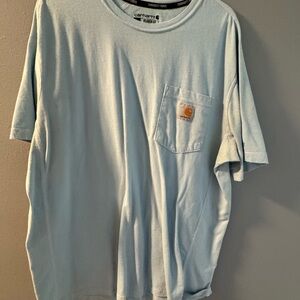 Carhartt Men's Light Blue Pocket T-Shirt